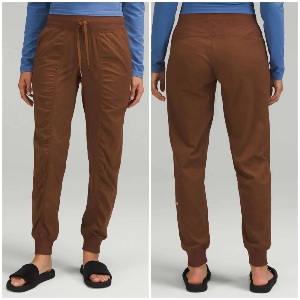Lululemon dance studio mid rise jogger pants drawstring women’s 0 brown W5ENMS